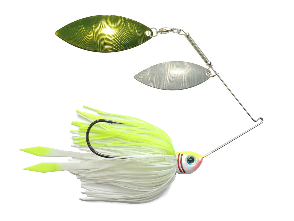 Spinnerbait Chartreuse White Shad
